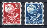 franz. Zone Baden franz. Zone Baden MiNr. 56-57 gestempelt geprüft Schlegel MiNr. 56-57 geprüft Schlegel -