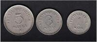 Estland 1922 1, 3 + 5 Marka