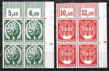 Deutsches Reich Deutsches Reich MiNr. 544-545 postfrisch als 4er Blöcke Eckrand MiNr. 544-545 als 4er Blöcke Eckrand -