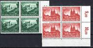 Deutsches Reich Deutsches Reich MiNr. 748-749 postfrisch als 4er Block Bogenrand MiNr. 748-749 als 4er Block Bogenrand -