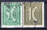 Deutsches Reich Deutsches Reich Zusammendrucke MiNr. W 19 gestempelt MiNr. W 19 Zusammendrucke -