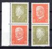 Deutsches Reich Deutsches Reich Zusammendrucke MiNr. S 46 + S 48 postfrisch MiNr. S 46 + S 48 Zusammendrucke -