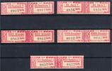   DDR DDR Einschreibemarken MiNr. 1 Cx Lot mit 5 Paaren, ungetrennt postfrisch MiNr. 1 Cx Lot mit 5 Paaren, ungetrennt Einschreibemarken postfris...