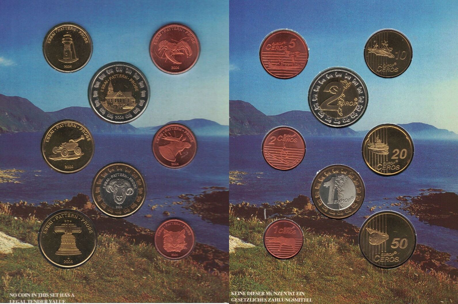 Coffret Collection 8 Pièces Euro Essai Serbie 2004 - Série Limitée 30.000 - Neuf