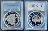 CUBA SILVER PROOF 10 PESOS COIN 2002 YEAR KM#786 VLADIMIR LENIN PCGS PR69 TOP PR69DCAM