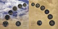5 LITAI LITHUANIA 6 DIF BU COINS SET 0.01- YEAR BANK MINT ISSUE FLIGHT MS11 -