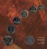 5 LITAI LITHUANIA 6 DIF BU COINS SET 0.01- YEAR BANK MINT ISSUE BATTLE MS10 -