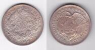 50 CENTAVOS BOLIVIA - SILVER UNC COIN YEAR KM#175.1 MM -