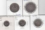 1 PESO DOMINICAN REPUBLIC - 5 DIF UNC COINS SET 0.05 - YEAR HUMAN RIGHTS -