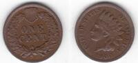 USA USA UNITED STATES – RARE   BRONZE COIN YEAR INDIAN HEAD KM#90a 1 CENT 1908 