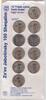 ISRAEL - SET 10 TRADE UNC COINS 100 SHEQELS YEAR KM#151 ZEEV JABOTINSKY -