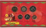 SINGAPORE MINT PACK 6 DIF UNC COINS SET 0.05 - 5$ BIMETAL YEAR KM#104.2 MAS -