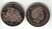 5 POUNDS ISLE OF MAN RARE VIRENIUM UNC COIN YEAR KM#1261 LAXEY WHEEL -