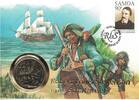 SAMOA RARE 5$ TALA BU COIN YEAR KM#125 SHIP STEVENSON -