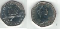 50 PENCE ISLE OF MAN SILVER UNC COIN YEAR KM#39a SHIP -