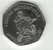 50 PENCE ISLE OF MAN UNC COIN YEAR KM#1492 ENDURO MOTORCYCLE -
