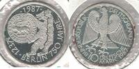 10 MARK GERMANY PROOF SILVER COIN YEAR KM#166 750th ANNI BERLIN -