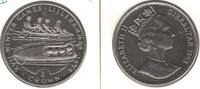 1 CROWN GIBRALTAR Cu-Ni UNC COIN 1993 YEAR LILLEHAMMER KM#147 BOB SLEDDING -