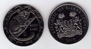 SIERRA LEONE 1$ BU COIN YEAR KM#348 BUSH BABY BLACK FINISHED ISSUE -