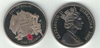 1 CROWN GIBRALTAR COLORED UNC COIN YEAR KM#1157 POPPY FALL OF BERLIN -
