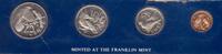 20 CENTS BRITISH VIRGIN ISLANDS 4 DIF PROOF COINS SET 1 - YEAR BIRDS -