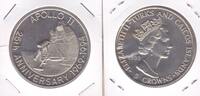 5 CROWNS TURKS & CAICOS ISLANDS UNC COIN YEAR KM#179 SPACE MOON APOLLO 11 -