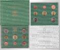 1 CENT VATICAN - 8 DIF COINS SET - 2 EURO YEAR POPE BENEDICT XVI MINT PACK -