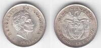 10 CENTAVOS COLOMBIA RARE SILVER UNC COIN YEAR KM#196.1 -