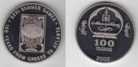 100 TUGRIK MONGOLIA RARE PROOF COIN YEAR KM#302 ATLANTA OLYMPIC GAMES -