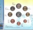 2 EURO FINLAND 8 DIF UNC COINS MINT SET 0.01 - YEAR + MEDAL -
