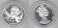 1 CROWN ISLE OF MAN – SILVER PROOF COIN YEAR KM#434a ICARUS -