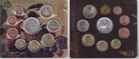1 CENT SAN MARINO 9 DIF UNC COINS SET - 5 EURO SILVER YEAR MINT CARAVAGGIO -