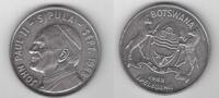 5 PULA BOTSWANA RARE CU-NI UNC COIN YEAR KM#20 POPE VISIT -