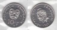  FRENCH POLYNESIA - RARE   UNC COIN YEAR E1 ESSAI IN MINT PACK 10 FRANCS 1967 
