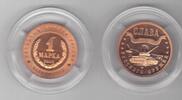  KALININGRAD RUSSIA ORIGINAL COPPER   PROOF COIN YEAR TANK T-34 1 MARKA 2003 
