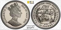  ISLE OF MAN  25 PROOF COIN KM#346 FORMULA NIGEL MANSELL PCGS PR68 TOP POP  1993 
