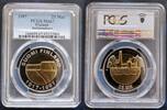  FINLAND BIMETAL   UNC COIN KM#85 PCGS INDEPENDENCE MS67 TOP POP  25 MARKKA 1997 