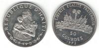  50 GOURDES 1973 HAITI SILVER  UNC COIN YEAR KM#105 WOMAN AND CHILD  42,09 EUR39,14 EUR  zzgl. 8,59 EUR Versand
