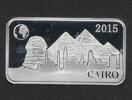 SOLOMON ISLANDS RECTANGULAR SILVER PROOF 2$ COIN YEAR CAIRO -