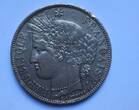 Bel écu de 5 francs Cérès 1870 A (atelier Paris)
