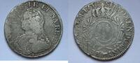    Belle monnaie LOUIS XV, Ecu du Bearn aux branches d oliviers, 1730 