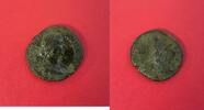 Belle monnaie romaine Sesterce Faustina Augusta (jeune) -