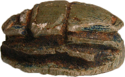 EINZIGARTIG Seltener ägyptischer Skarabäus mit Horus Falken altes