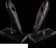  Durchlochter Schuhleistenkeil aus Basalt   