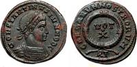 Roman Empire AD 324 CONSTANTINE II AE3 (Centenonial). EF+/EF. Rome mint. Cuirassed bust. VOT X.