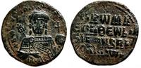 Byzantine Empire Follis CONSTANTINE VII PORPHYROGENITUS & ROMANUS I Follis. VF+. 913-959. Constantinople -