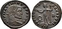 Roman Empire AD 312 MAXIMINUS II DAIA AE Follis. EF/EF-. Siscia mint. IOVI CONSERVATORI.