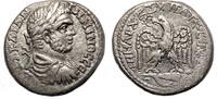 Roman Provincial Tetradrachm CARACALLA AR Tetradrachm. Caesarea Maritima mint. EF-. Eagle. SCARCE! -