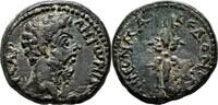 Roman Provincial AE24 KOINON of MACEDONIA AE24. Marcus Aurelius. EF-. Thunderbolt. -