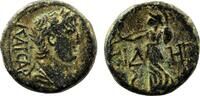 Roman Provincial AE17 SIDE (Pamphylia) AE17. Nero. VF+/EF-. Athena. -